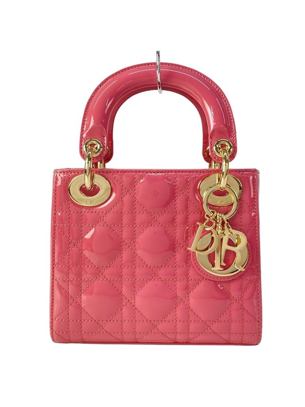 Dior Lady Mini Bag Pink Gold Leather